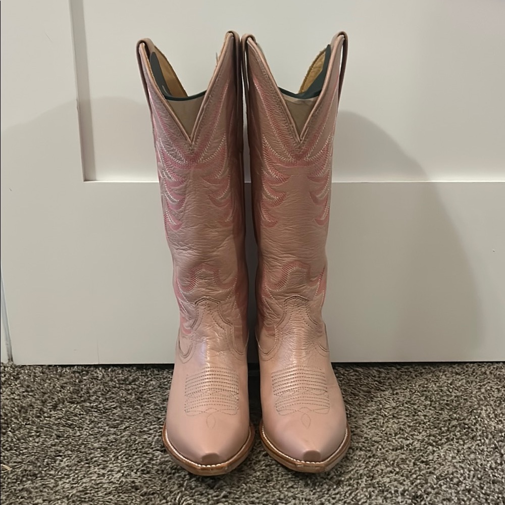 Misty Rose Tecovas Annie Boots